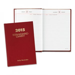 At-A-Glance AAGSD38713 Standard Diary Recycled Daily Reminder, Red, 5 x 7 1/2, 2016 SD387-13