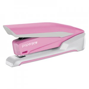 PaperPro 1188 inCOURAGE 20 Desktop Stapler, 20-Sheet Capacity, Pink/White ACI1188