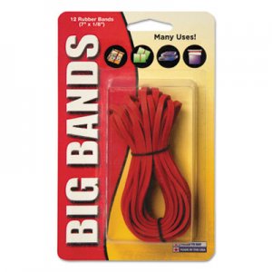 Alliance 00700 Big Bands Rubber Bands, 7 x 1/8, Red, 12/Pack ALL00700