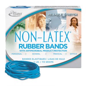 Alliance 42339 Antimicrobial Non-Latex Rubber Bands, Sz. 33, 3-1/2 x 1/8, .25lb Box ALL42339