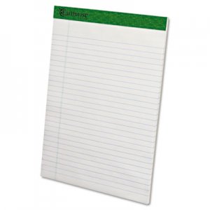 Ampad TOP20172 Earthwise Recycled Writing Pad, 8 1/2 x 11 3/4, White, Dozen 20-172
