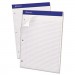 Ampad TOP20346 Double Sheets Pad, Narrow Rule, 8 1/2 x 11 3/4, White, 100 Sheets 20-346