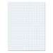 Ampad TOP22000 Quadrille Pads, 4 Squares/Inch, 8 1/2 x 11, White, 50 Sheets 22-000