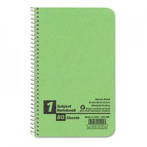 Oxford TOP25400 Single-Subject Notebook, Narrow Rule, 8 x 5, White Paper, 80 Sheets/Pad 25-400