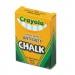 Crayola CYO501402 Nontoxic Anti-Dust Chalk, White, 12 Sticks/Box 50-1402