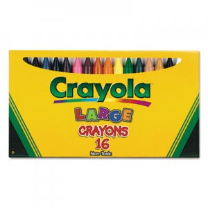 Crayola CYO520336 Large Crayons, 16 Colors/Box 52-0336
