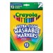 Crayola CYO587813 Washable Markers, Fine Point, Classic Colors, 12/Set 58-7813