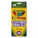 Crayola CYO684024 Long Barrel Colored Woodcase Pencils, 3.3 mm, 24 Assorted Colors/Set 68-4024
