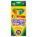 Crayola CYO684012 Long Barrel Colored Woodcase Pencils, 3.3 mm, Assorted Colors, 12/Set 68-4012