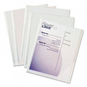 C-Line 32457 Report Covers with Binding Bars, Economy Vinyl, Clear, 8 1/2 x 11, 50/BX CLI32457