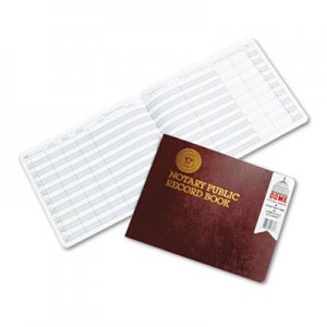 Dome 880 Notary Public Record, Burgundy Cover, 60 Pages, 8 1/2 x 10 1/2 DOM880