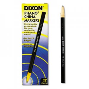 Dixon 00077 China Marker, Black, Dozen DIX00077