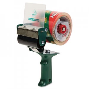 Duck 1064012 Extra-Wide Packaging Tape Dispenser, 3" Core, Green DUC1064012