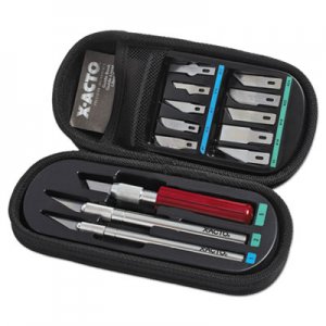X-ACTO EPIX5285 Knife Set, 3 Knives, 10 Blades, Carrying Case