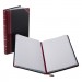 Boorum & Pease BOR9300R Record/Account Book, Black/Red Cover, 300 Pages, 14 1/8 x 8 5/8 9-300