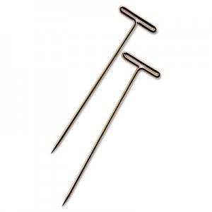 GEM 87T T-Pins, Steel, Silver, 1 1/2", 100/Box GEM87T