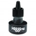Higgins 44201 Waterproof Pigmented Drawing Ink, Black, 1oz Bottle HIG44201