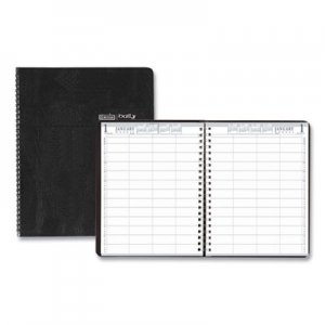 House of Doolittle HOD28102 Eight-Person Group Practice Daily Appointment Book, 11 x 8.5, Black, 2021