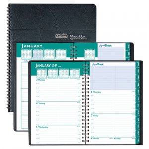 House of Doolittle HOD29402 Express Track Weekly/Monthly Appointment Book, 5 x 8, Black, 2016-2017 294-02