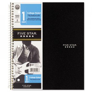 Five Star 06206 Wirebound Notebook, College Rule, 8 1/2 x 11, White, 1 Subject, 100 Sheets MEA06206