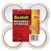 Scotch MMM36504 Moving & Storage Tape, 1.88" x 54.6yds, 3" Core, Clear, 4 Rolls/Pack 3650-4