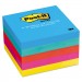 Post-it Notes MMM6545UC Original Pads in Jaipur Colors, 3 x 3, 100/Pad, 5 Pads/Pack 654-5UC