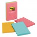 Post-it Notes MMM6603AN Original Pads in Cape Town Colors, 4 x 6, Lined, 100/Pad, 3 Pads/Pack 660