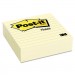 Post-it Notes MMM675YL Original Lined Notes, 4 x 4, 300/Pad 675-YL