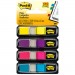 Post-it Flags MMM6834AB Small Page Flags in Dispensers, Four Colors, 35/Color, 4 Dispensers/Pack 683-4AB