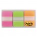 Post-it Tabs MMM686PGO File Tabs, 1 x 1 1/2, Assorted Brights, 66/Pack 686-PGO