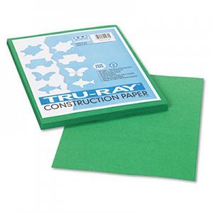 Pacon 102960 Tru-Ray Construction Paper, 76 lbs., 9 x 12, Holiday Green, 50 Sheets/Pack PAC102960