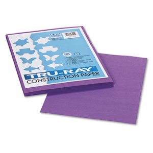 Pacon 103009 Tru-Ray Construction Paper, 76 lbs., 9 x 12, Violet, 50 Sheets/Pack PAC103009