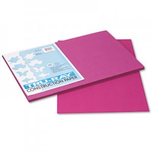 Pacon 103032 Tru-Ray Construction Paper, 76 lbs., 12 x 18, Magenta, 50 Sheets/Pack PAC103032