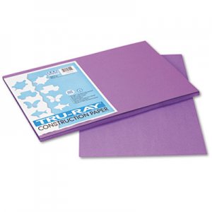 Pacon 103041 Tru-Ray Construction Paper, 76 lbs., 12 x 18, Violet, 50 Sheets/Pack PAC103041