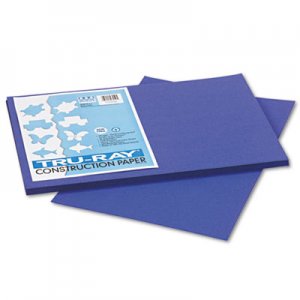 Pacon 103049 Tru-Ray Construction Paper, 76 lbs., 12 x 18, Royal Blue, 50 Sheets/Pack PAC103049