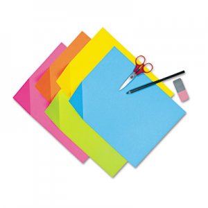 Pacon 1709 Colorwave Super Bright Tagboard, 9 x 12, Assorted Colors, 100 Sheets/Pack PAC1709