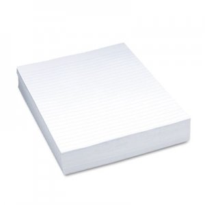Pacon 2403 Composition Paper, 3/8" Ruling, 16 lbs., 8-1/2 x 11, White, 500 Sheets/Pack PAC2403