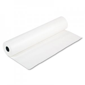 Pacon 63000 Rainbow Duo-Finish Colored Kraft Paper, 35 lbs., 36" x 1000 ft, White PAC63000