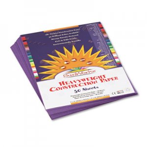 SunWorks 7203 Construction Paper, 58 lbs., 9 x 12, Violet, 50 Sheets/Pack PAC7203