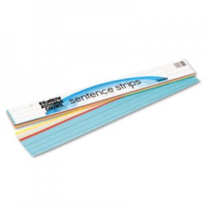 Pacon 73400 Sentence Strips, 24 x 3, Assorted Colors, 100/Pack PAC73400