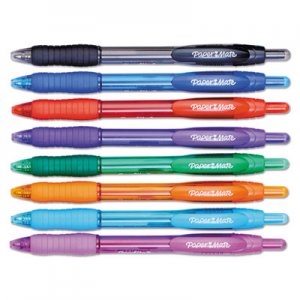 Paper Mate 1960662 Profile Ballpoint Retractable Pen, Assorted Ink, Bold, 8/Set PAP1960662