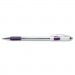 Pentel PENBK90V R.S.V.P. Stick Ballpoint Pen, .7mm, Trans Barrel, Violet Ink, Dozen BK90-V