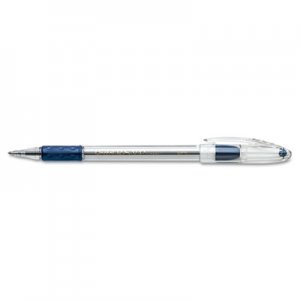 Pentel PENBK91C R.S.V.P. Stick Ballpoint Pen, 1mm, Trans Barrel, Blue Ink, Dozen BK91-C