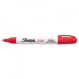 Sharpie 35550 Permanent Paint Marker, Medium Point, Red SAN35550