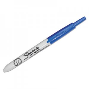 Sharpie 1735792 Retractable Permanent Marker, Ultra Fine Tip, Blue SAN1735792