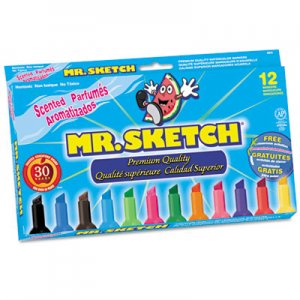 Mr. Sketch 1905069 Scented Watercolor Markers, 12 Colors, 12/Set SAN1905069