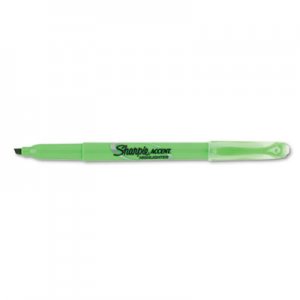 Sharpie 27026 Accent Pocket Style Highlighter, Chisel Tip, Fluorescent Green, Dozen SAN27026
