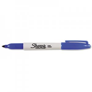 Sharpie 30003 Fine Point Permanent Marker, Blue, Dozen SAN30003