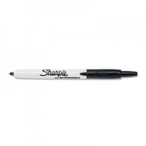 Sharpie 32701 Retractable Permanent Marker, Fine Point, Black SAN32701