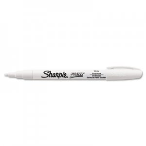 Sharpie 35543 Permanent Paint Marker, Fine Point, White SAN35543